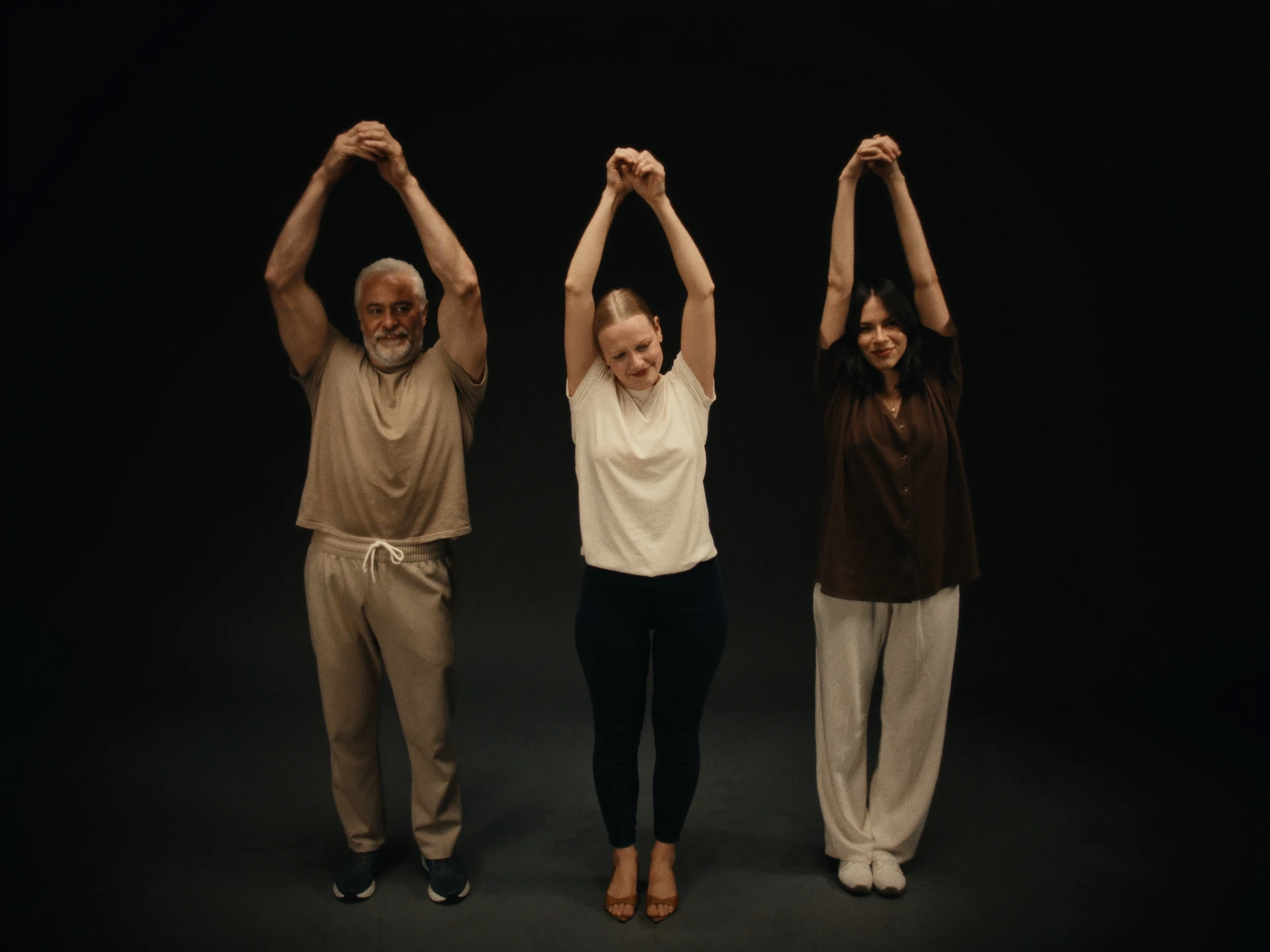 A guided session between two people in a training space